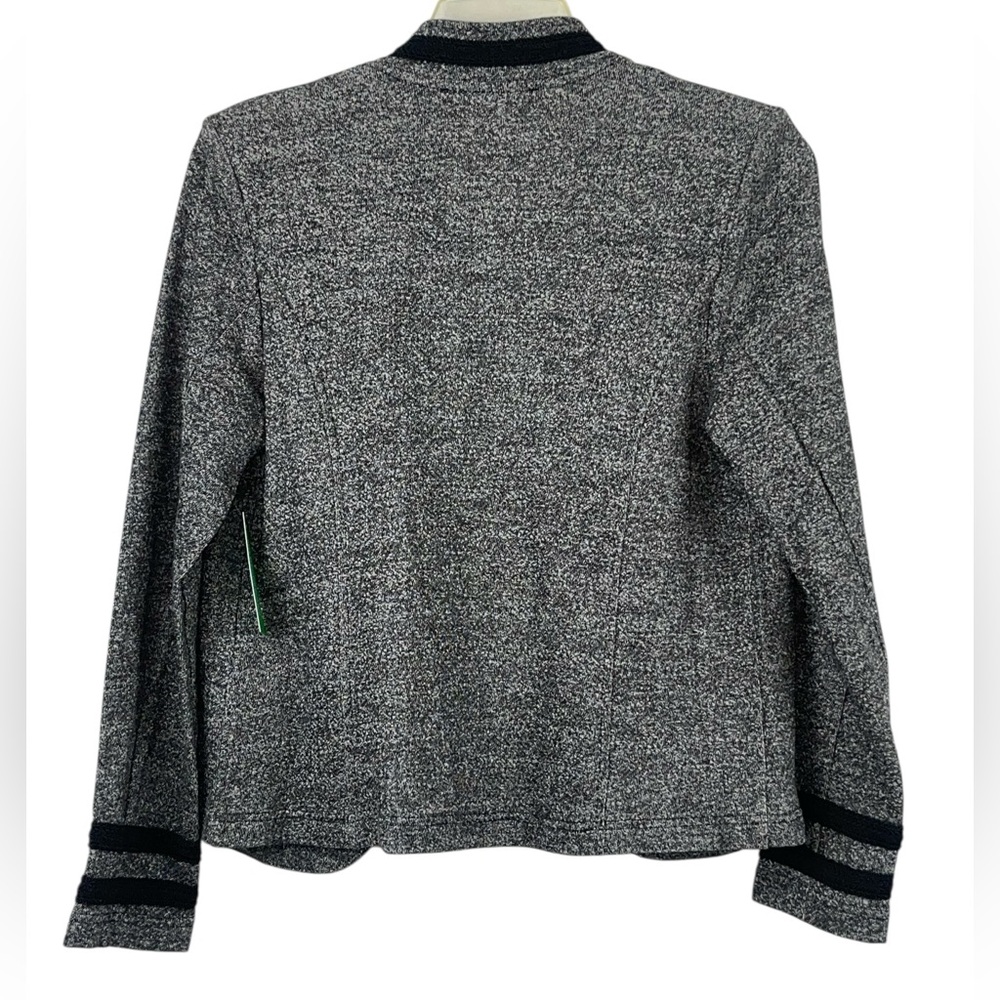 NWT Tommy Hilfiger tweed open front band jacket size large - Picture 7 of 15